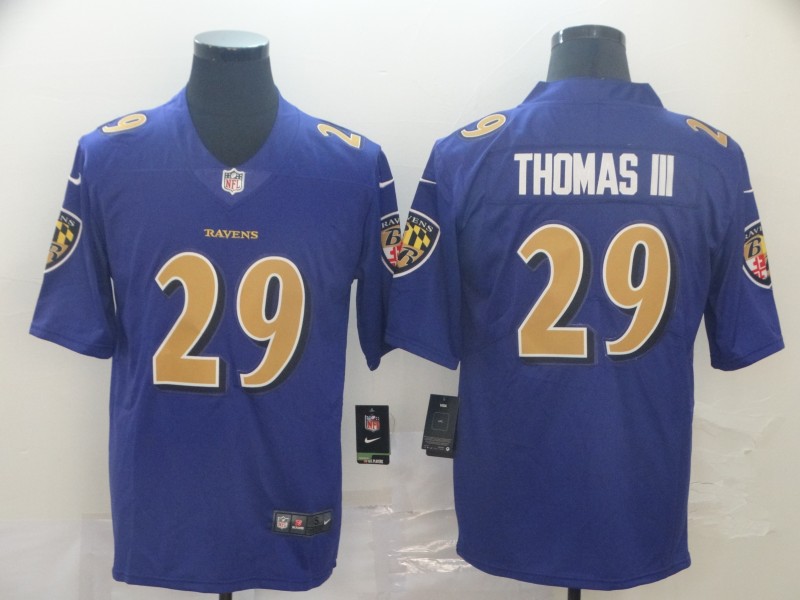 Men's Baltimore Ravens Earl Thomas III #29 Purple Jersey